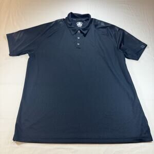OGIO Black Performance Golf Polo Shirt Men’s 2XL Mesh Sleeve Moisture Wicking